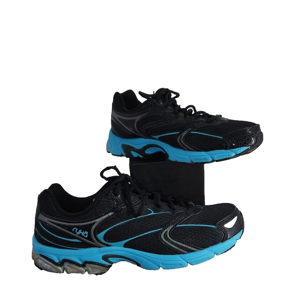 Ryka Woman's Kelly Ripa Black Running Sneakers Revive 3 Size 9.5 Ortholite Foot
